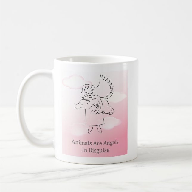 Caneca De Café Felpudo Express® Angel Dog (Esquerda)