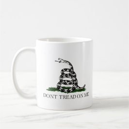 Caneca De Café Felpudo Express® Classic Gadsden Flag White