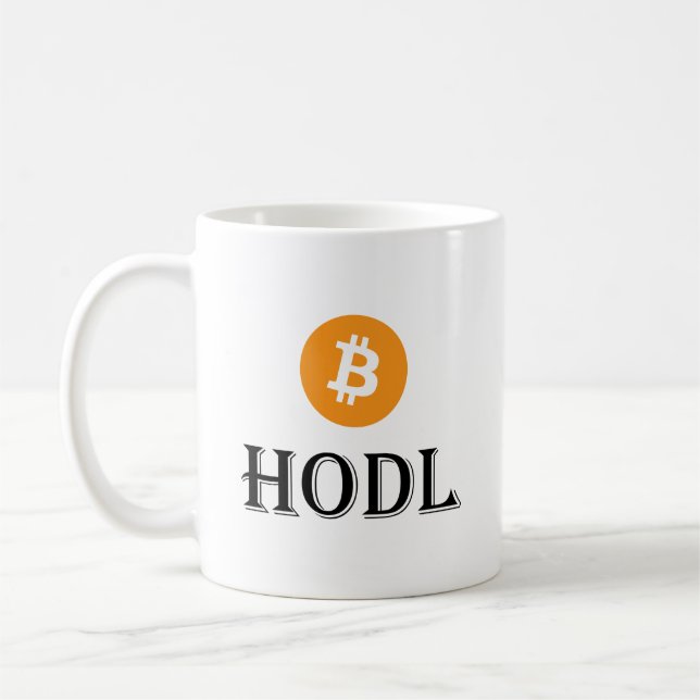 Caneca De Café Felpudo Express® HODL Bitmoney (Esquerda)