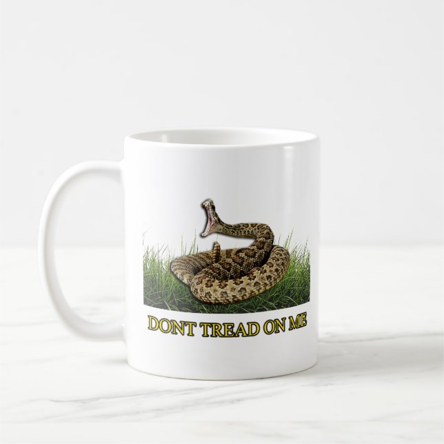Caneca De Café Felpudo Express® Modern Gadsden - Branco (Esquerda)