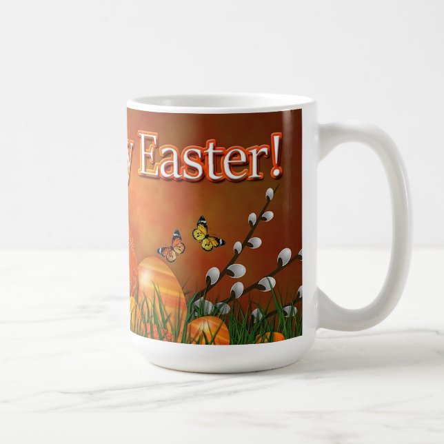 Caneca De Café Felz pascoa (Direita)