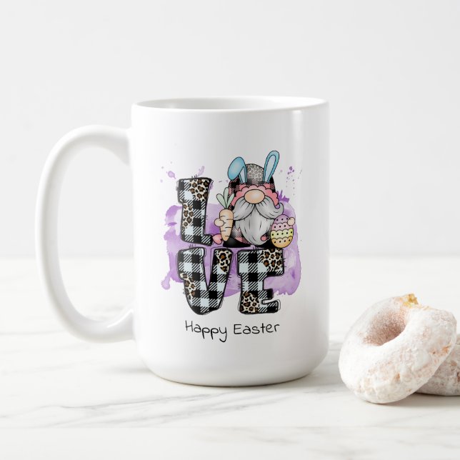Caneca De Café Felz pascoa (Com Donut)