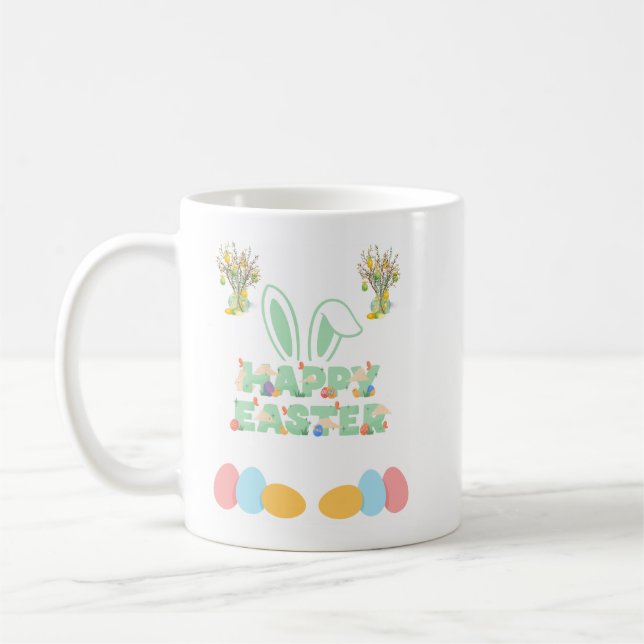 Caneca De Café Felz pascoa! (Esquerda)