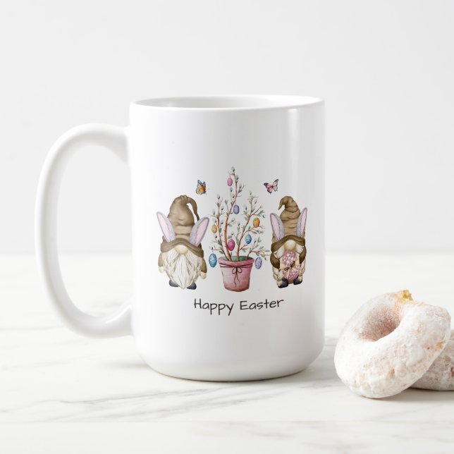 Caneca De Café Felz pascoa (Com Donut)