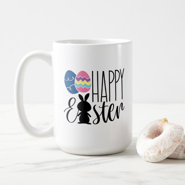 Caneca De Café Felz pascoa (Com Donut)