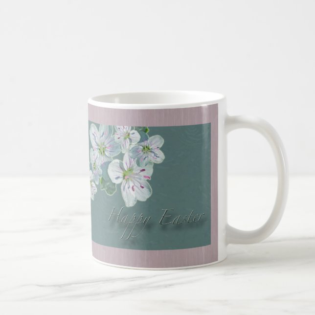 Caneca De Café Felz pascoa Beauty Wildflower (Direita)