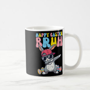 Caneca De Café Felz pascoa Bruh Bunny Dab Rabbit Boys Crianças