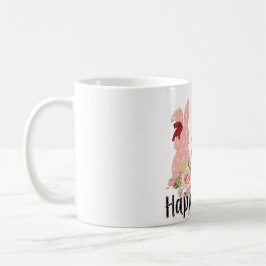 Caneca De Café Felz pascoa Bunnies