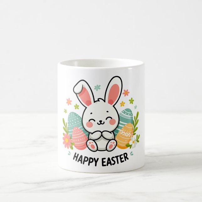 Caneca De Café Felz pascoa Bunny (Centro)