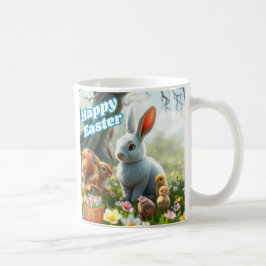 Caneca De Café Felz pascoa Bunny