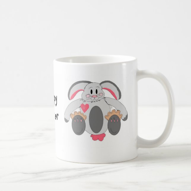 Caneca De Café Felz pascoa Bunny (Direita)