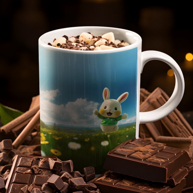 Caneca De Café Felz pascoa Bunny Mug #3 (Happy Easter Bunny Mug #3)