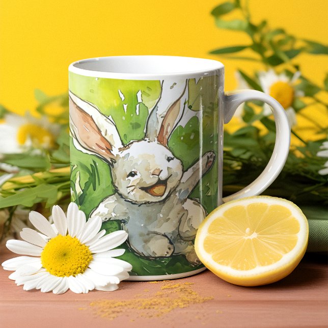 Caneca De Café Felz pascoa Bunny Mug #8 (Happy Easter Bunny Mug #8)