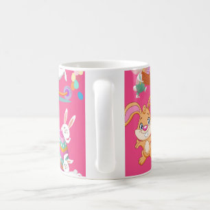 Caneca De Café Felz pascoa, Desejos Engraçados E Ovos Coloridos