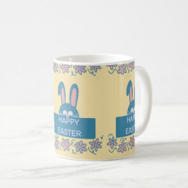 Caneca De Café Felz pascoa Divertido Bunny