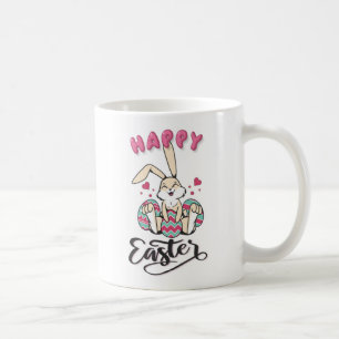 Caneca De Café Felz pascoa do lindo Coelhinho da Páscoa