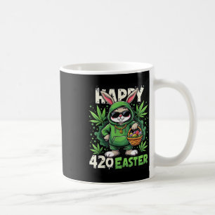 Caneca De Café Felz pascoa Engraçado 4_20 Dias Páscoa Coelho Coel