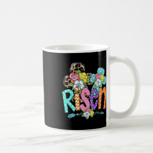 Caneca De Café Felz pascoa Para Garotas Cristãs Mãe Ele Está Rise