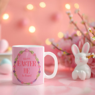 CANECA DE CAFÉ FELZ PASCOA QUE ELE ESTEJA ASSUSTADO!