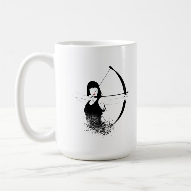 Caneca De Café Female Archer (Esquerda)