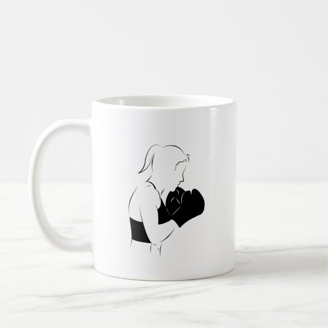 Caneca De Café Female Boxer (Esquerda)