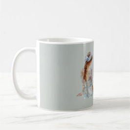 Caneca De Café Female Pretty Light Blue Dress