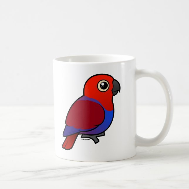 Caneca De Café Fêmea do papagaio de Eclectus (Direita)
