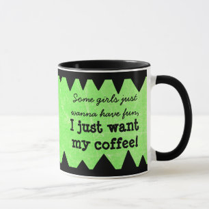 Caneca de Café Feminina Citação Engraçada