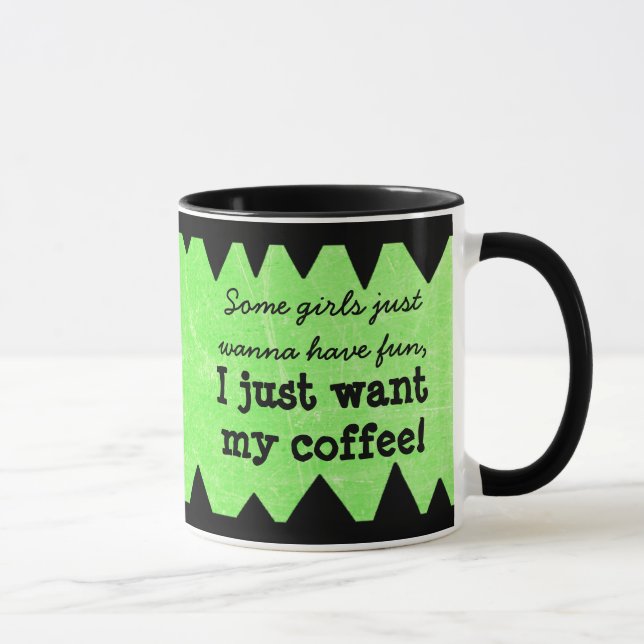 Caneca de Café Feminina Citação Engraçada (Direita)