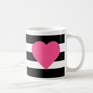 Caneca de café feminino do coração