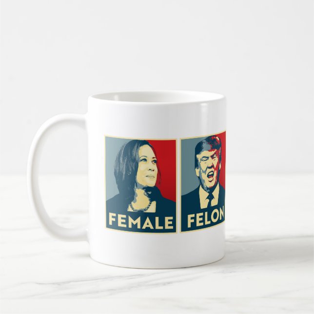 Caneca De Café Feminino vs. Felon (Esquerda)