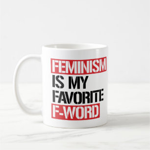 Caneca De Café Feminismo é minha palavra favorita