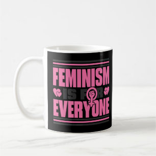 Caneca De Café Feminismo é para todos, direitos das mulheres e fe