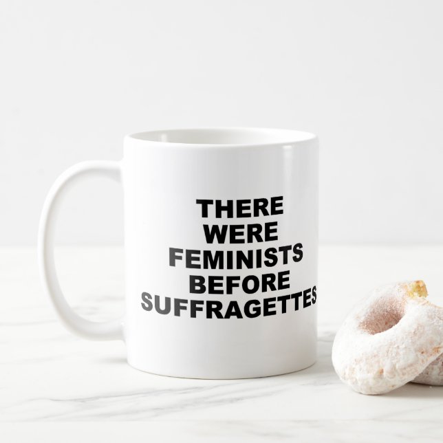 Caneca De Café Feminismo Inicial Mug (Com Donut)