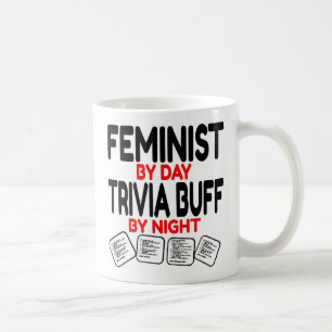 Caneca De Café Feminista ama Jogando Trivia