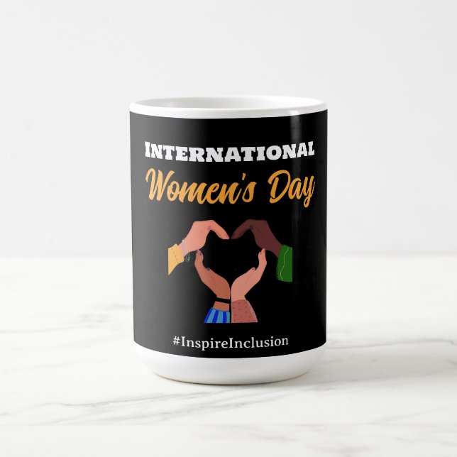 Caneca De Café Feminista da inclusão no Dia Internacional da Mulh (Centro)