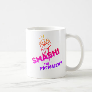 Caneca De Café feminista - Derrubar o Patriarcado - colorido