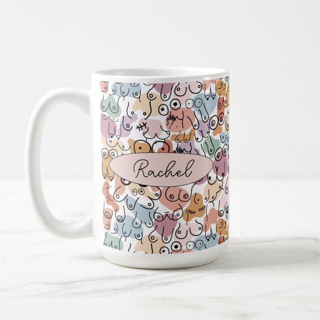 Caneca De Café feminista divertida (Esquerda)