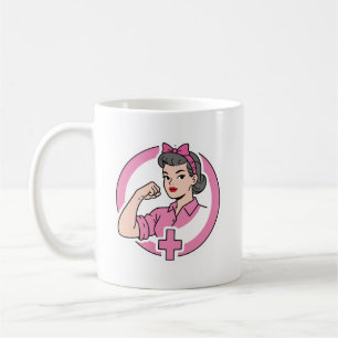 Caneca de Café Feminista Enfermeira Vintage