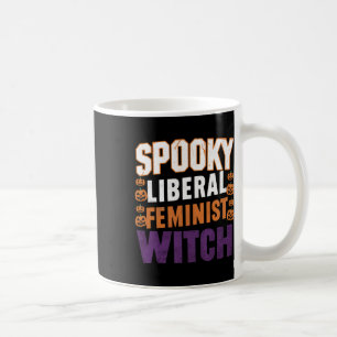 Caneca De Café Feminista Liberal De Bruxas Halloween Feminista Pa