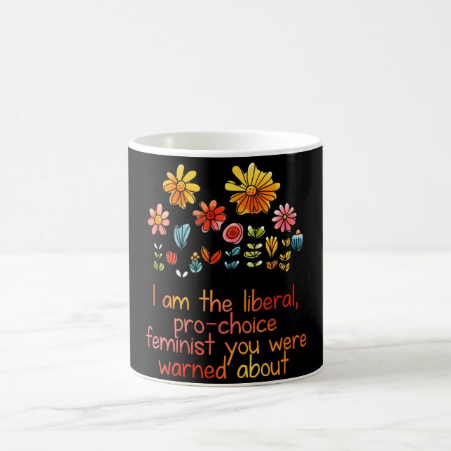 Caneca De Café Feminista Liberal Pró-Escolha (Centro)