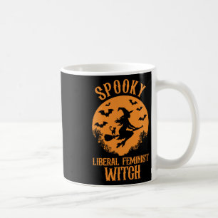 Caneca De Café Feminista Liberal Witist Vintage Halloween