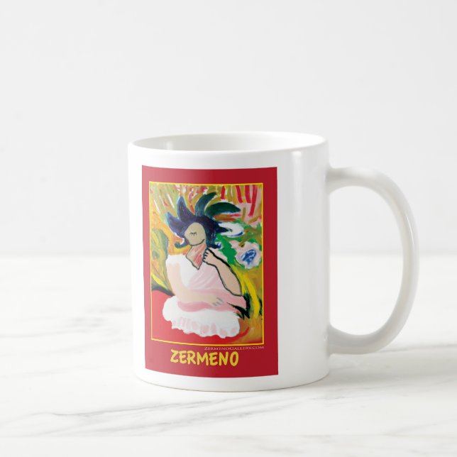 Caneca De Café "Femme Fauve" por Zermeno (Direita)