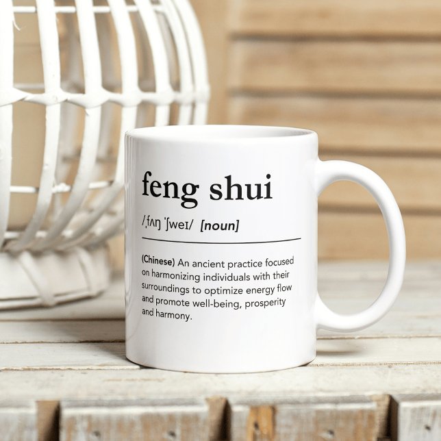 Caneca De Café Feng Shui definição de design interior chinês (Criador carregado)