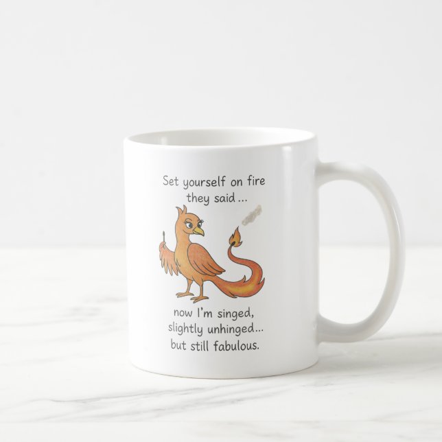 Caneca De Café fênix cantada e ligeiramente unhingada (Direita)