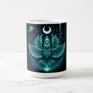 Caneca De Café Fenix Celestial – Galáxia da Vida Selvagem Renasci