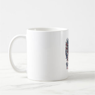 Caneca De Café Fenix Patriótico Híbrido Patriota Animal Híbrido P