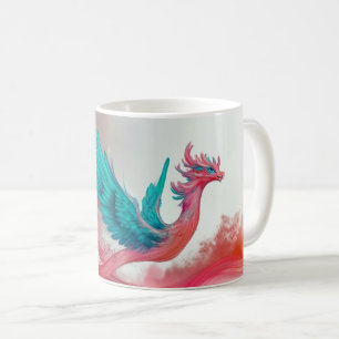 Caneca De Café fênix, uma ave mitológica conhecida por sua regene
