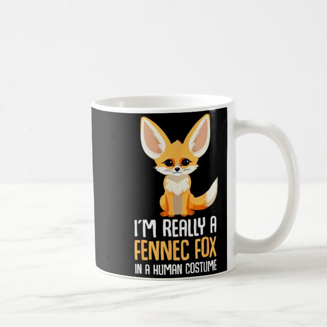 Caneca De Café Fennec Fox Costume Girls Fox  (Direita)
