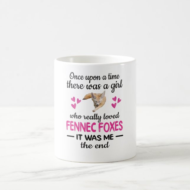 Caneca De Café Fennec Fox Lover Cuja Rapariga De Raposa Fenn (Centro)